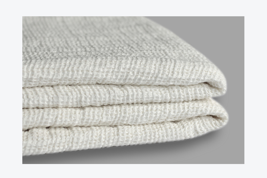 100% pure French linen waffle blanket  